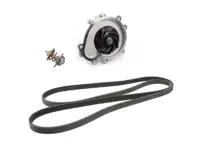 Wasserpumpe, Keilriemen und Thermostat-Einsatz-Kit für Porsche 955 Cayenne S / Turbo - 94810601104, 94810612303, 94810640101, 94811014501, 99919238050, 94810601103, 99610612570, 99610612571